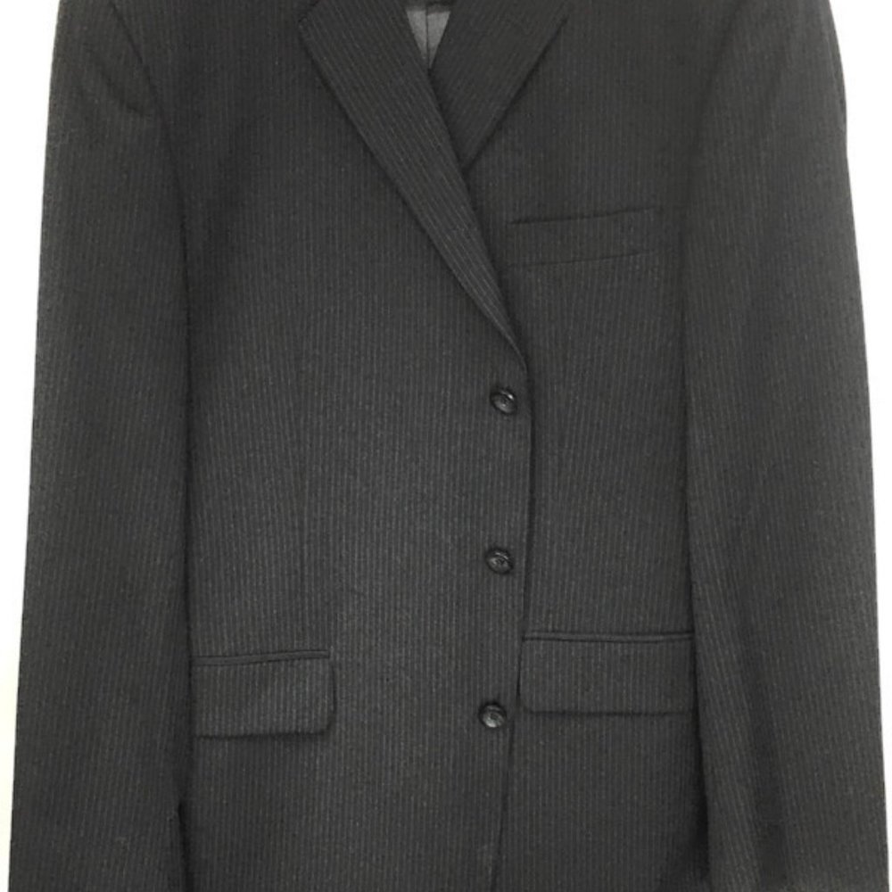 Men's Dark Grey Suit by J. Ferrar 2 Piece Size 43.